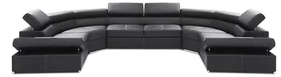 Produktbild von XXL Wohnlandschaft 100% ITALY LEDER Sofa Couch Polster Design Eck Garnitur Sofas