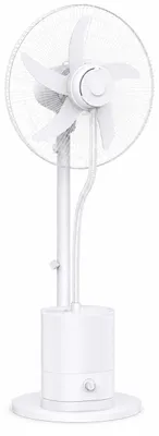 Produktbild von Warenkraft Standventilator 70 W mit Wassersprühfunktion, Ultraschall-Nebelbefeuchtung, 3 L Tank & Oszillation, Weiß