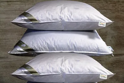 Produktbild von 3 Stück Betten Hofmann Luxus 3-Kammer-Kopfkissen 80x80 Daunenkissen kuschelweich und stützend