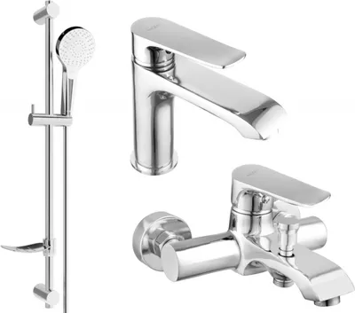 Produktbild von Mexen Pecos DF05 Badewannenset, Chrom - 72703DF05-00