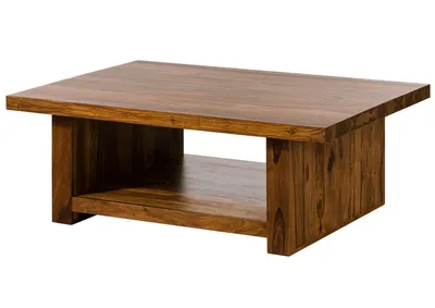 Image de MASSIVMOEBEL24 | Table basse 120x85 Palissandre laqué Noisette DUKE #119