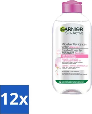 Produktbild von Garnier - SkinActive - Mizellenwasser - Empfindliche Haut - Gesichtsreinigung - 200 ml - Vorteilspack - 12 Stücke