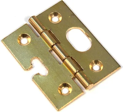 Produktbild von 8 Stück IHC Klapp Hinten Scharnier Wohnmöbel Schrank Tür-Scharnier Messing Höhe: 50mm