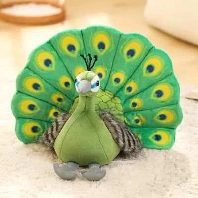 Produktbild von Pfau Kuscheltier - 25 cm Plüschtier Pfau Stofftier