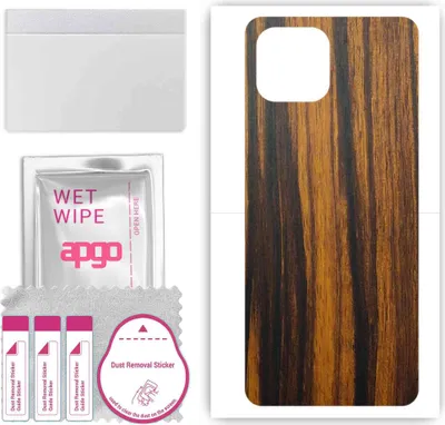 Produktbild von apgo Rückseite Schutzfolie, Skin, kompatibel mit Honor Play 20 PRO, Hinten Displayschutzfolie aus Vinylfolie, kratzfest, einfache Montage - Tigerwood