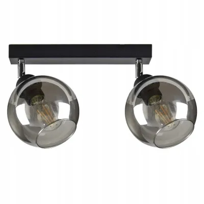 Produktbild von LUXOLAR Led Deckenleuchte 2 flammig, Deckenlampe Schwenkbar Schwarz E27 60W - Hängelampe für Wohnzimmer, Küchen