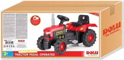 Produktbild von Dolu Traktor mit Pedalen – Lernspielzeug für Kinder