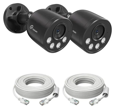 Image de Caméra de surveillance 4K 8MP PoE pour extérieur - Vision nocturne UHD jusqu'à 30 mètres - Étanchéité IP66