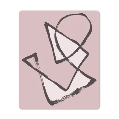 Produktbild von MuchoWow® Mauspad Mousepad Linienkunst - Pastell - Formen - Abstrakt 19x23 cm - Mousepads - Maus Mat - Pad - Mausunterlage - Mauspads - Spielen