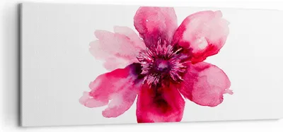 Produktbild von Bild auf Leinwand - Leinwandbild - Malerei Illustration Sommer Blume - 120x50cm - Wand Bild - Wanddeko - Leinwanddruck - Bilder - Kunstdruck - Leinwand bilder - Wandkunst - AB120x50-2789