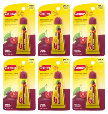 Produktbild von CARMEX - Lippenbalsam - 6er Pack - Lichtschutzfaktor 15 - Kirschgeschmack