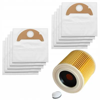 Imagen del producto de Bolsas para aspiradora Kärcher WD2 - 10 unidades - A2004 MV2 - Filtro 6.904-322.0 6.414-552.0