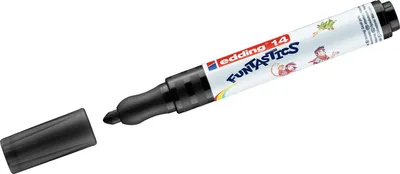 Produktbild von Fasermaler edding 14 Funtastics ca. 3mm schwarz Packung mit 10 Stück