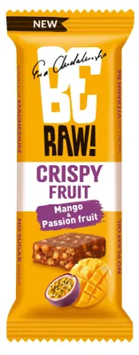 Obrázok produktu pre BeRAW Crispy ovocná tyčinka s príchuťou manga a maracuja 40 g