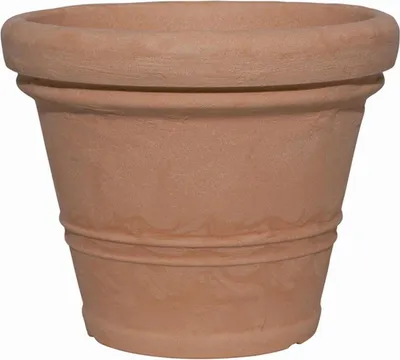 Produktbild von Scheurich 603-0TERRA Pflanz-Gefäß 'Claudia' aus Kunststoff, Ø 30 x 24 cm, terracotta (1 Stück)