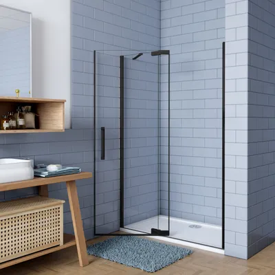 Produktbild von 90°Falttür+Drehtür 80X195cm NANO Glas Eckeinstieg Duschabtrennung Duschtür Duschkabine