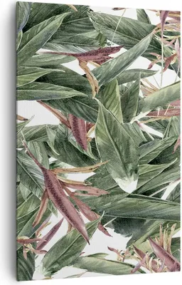 Produktbild von Bild auf Leinwand - Leinwandbild - Einteilig - Pflanze Blatt Blume - 80x120cm - Wand Bild - Wanddeko - Wandbilder - Leinwanddruck - Wanddekoration - Leinwand bilder - Wandbild - PA80x120-3844