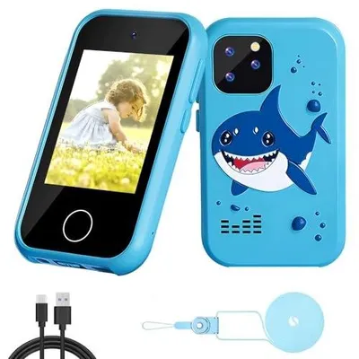 Zdjęcie produktu dla Smartfon dziecięcy z aparatem muzyką grami ekran dotykowy dla dzieci