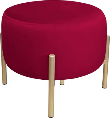 Obrázok produktu pre WILFRED MG VELVET taburetka, bordová/zlatá