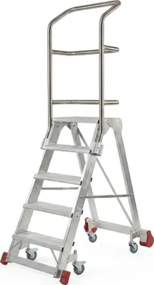 Zdjęcie produktu dla Drabina magazynowa FARAONE 5-stopniowa CM 5PR- 3,23 m