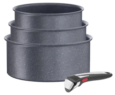 Productafbeelding van Tefal Ingenio Natural On kookgerei, 4-delig, stapelbaar, met antiaanbaklaag