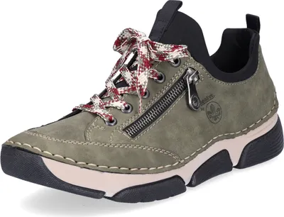 Produktbild von Rieker Damenschuhe Halbschuhe Bequem Schnürer Grün Freizeit