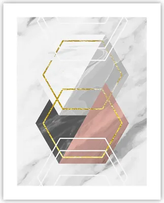 Produktbild von Poster - Poster ohne Rahmen - Zahlen Weiß Golden - 40x50 cm - Wand Bild - Wanddeko - Wandbilder - Kunstposter - Wandposter - Bilder - Kunstdruck - Wanddekoration - Wandbild - P2XPA40x50-5087
