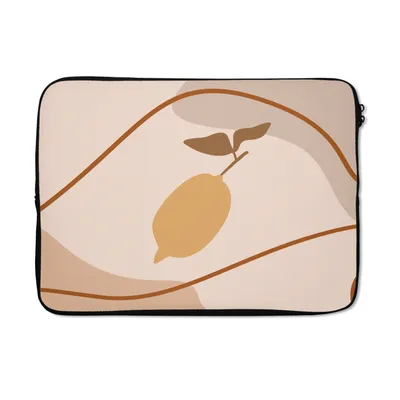 Produktbild von MuchoWow® Laptop Hülle 13 Zoll Sommer - Zitrone - Obst Laptoptasche - Laptophülle - Sleeve - Rundumschutz