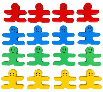 Immagine prodotto di Set da 16 pezzi: giocattolo educativo in legno per bambini "Cartoon Colorato" - gioco di equilibrio