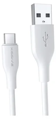 Produktbild von Xssive 2.4A 3 Meter Datenkabel 2.4A USB zu Typ-C (USB-C) Schnell-Ladekabel Lade- und Synchronisationskabel weiß