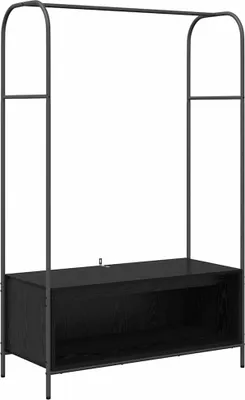 Zdjęcie produktu dla vidaXL Wieszak na płaszcze czarny 100 x 44 x 160 cm materiał drewnopochodny