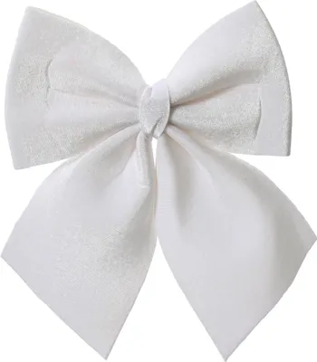 Produktbild von 3er Set Weiße Weihnachts-Deko- & Geschenkschleifen, 10 cm, Fertigschleifen