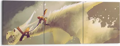 Produktbild von Bild auf Leinwand - Leinwandbild - Kreatur Abstraktion - 150x50cm - Wand Bild - Wanddeko - Leinwanddruck - Bilder - Kunstdruck - Wanddekoration - Leinwand bilder - Wandkunst - CA150x50-3862