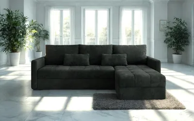 Produktbild von FurMeb24 ECKSOFA mit Schlaffunktion und bettkasten ROMA L 226 cm × 138 cm × 85 cm Stoff POSO 14