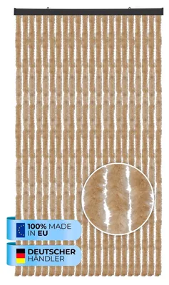 Obrázok produktu pre Nadýchaný záves 56x185cm - 140x220cm - Ebay Unistripe Beige-90x200 cm