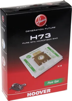 Zdjęcie produktu dla Hoover H73 hepa bag, Biały, Hoover Athos, Pudełko, 4 szt.