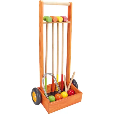 Produktbild von Jeujura Krocket aus Holz mit Wagen