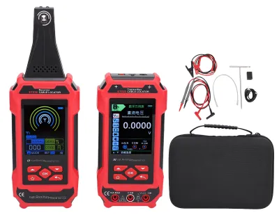 Produktbild von 3-in-1-Kabelsuchgerät, Multimeter und Netzwerkkabeltester mit AC/DC-Spannungsmessung, Kurzschluss-/Bruchstellensuche, Ortung stromführender Leitungen und Fehlererkennung, Kabelverfolgungswerkzeug