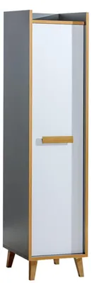 Image de Armoire haute 1 porte Armoire multi-usages Tiroirs Salon Étagère Vitrine Nouveau