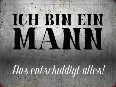 Produktbild von vianmo Holzschild 30x40 cm ich bin ein Mann