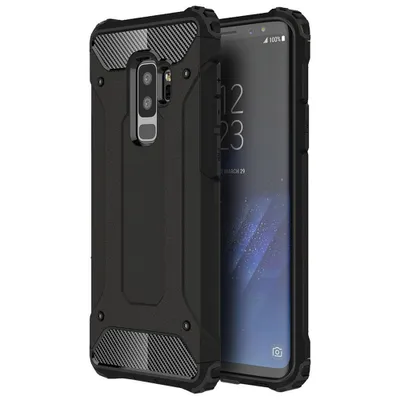 Produktbild von Techsuit Hybrid Armor Back Cover Hülle für Samsung Galaxy S9 Plus - Schwarz