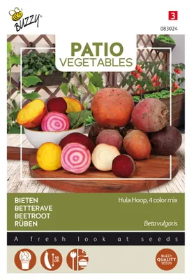 Produktbild von Buzzy Patio Veggies Rüben Hula Hoop 4 Farbenmischung Samen - Ca. 2 gr | Buzzy_083024