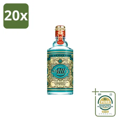 Productafbeelding van 20 x 4711 Original Eau de Cologne - Molanus fles - 100 ml - Voorraadverpakking - 20 stuks