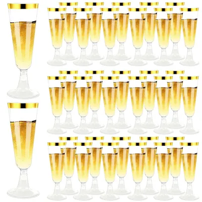 Immagine prodotto di Set di 100 bicchieri di plastica riutilizzabili per champagne