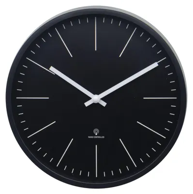 Produktbild von Design Funk-Wanduhr mit Kunststoffgehäuse 250 mm geräuschlos  - 4-MV1624-1