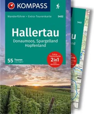 Immagine prodotto di KOMPASS Wanderführer Hallertau, Donaumoos, Spargelland, Hopfenland, 55 Touren mit Extra-Tourenkarte