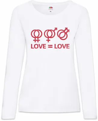 Produktbild von Urban Backwoods Love Love, Damen Langarmshirt, Farbe: Weiß, Größe: 3XL