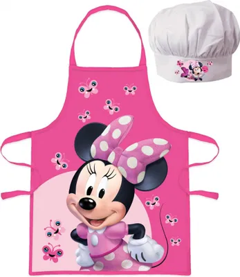 Produktbild von Küchenschürze + Hut Minnie Pink Mouse