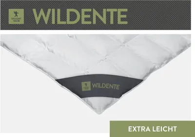 Produktbild von Spessarttraum Daunendecke Wildente Füllung: 100% Daunen Bezug: 100% Baumwolle Größe 240x220cm Wärmeklasse extraleicht