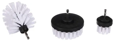 Zdjęcie produktu dla Zestaw szczotek do wiertarki do czyszczenia samochodów, CAR DETAILING DRILL BRUSH, 3 sztuki, miękkie